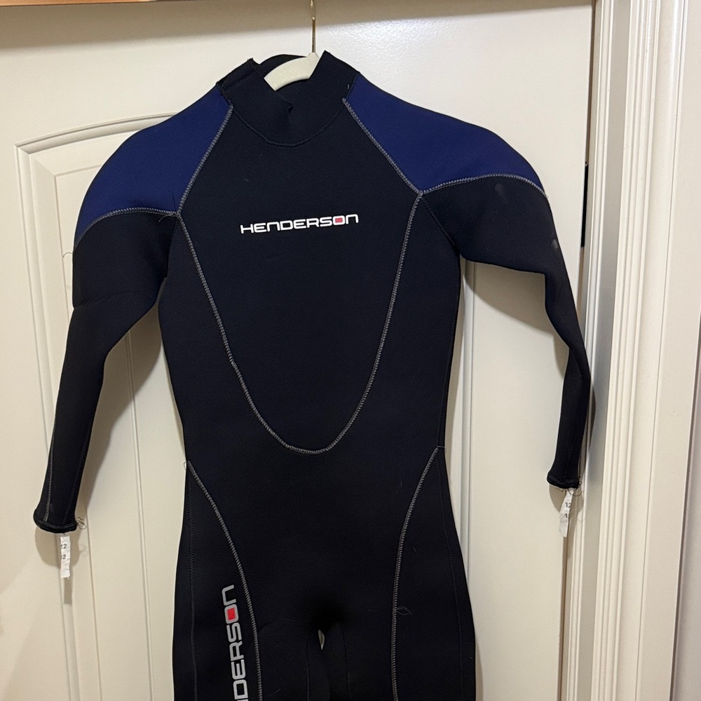 Henderson Kids Black and Blue One Piece Wetsuit
